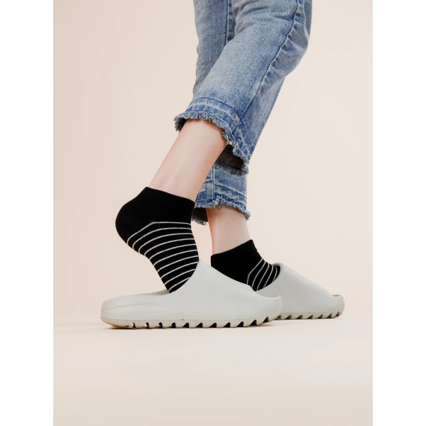 Tất Vớ Nữ Cổ Ngắn Nhiều Sọc UPPER YOU Cotton Tự Nhiên Êm Ái Dày Dặn Thoáng Khí - BSF2007 - Hình ảnh 7