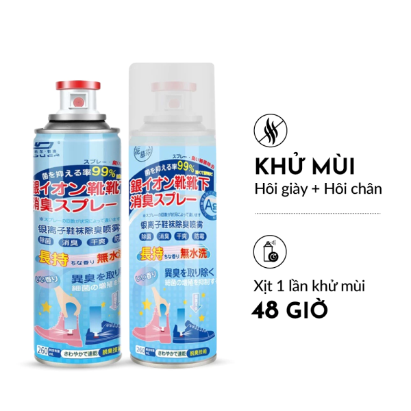 Bình Xịt Khử Mùi Hôi Chân Nano Bạc UPPER YOU Ngăn Ngừa Vi Khuẩn Giảm Tiết Mồ Hôi Hoạt Chất Tự Nhiên An Toàn - XG01 - Hình ảnh 2