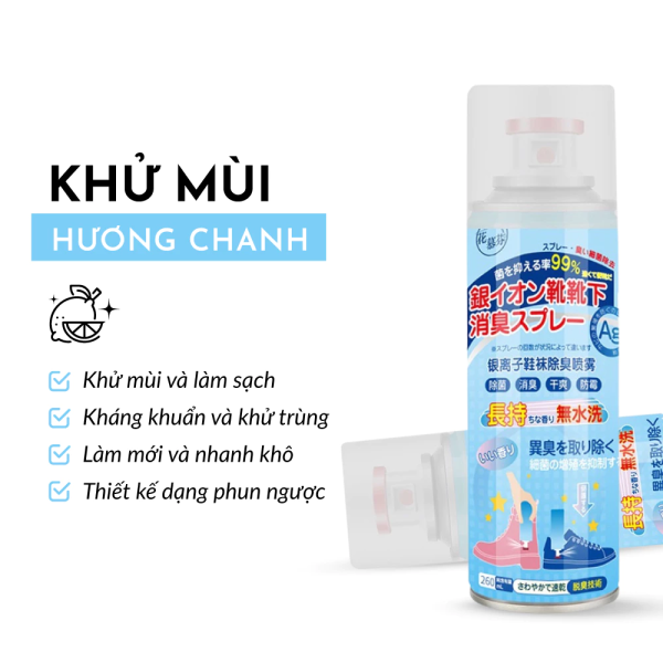 Bình Xịt Khử Mùi Hôi Chân Nano Bạc UPPER YOU Ngăn Ngừa Vi Khuẩn Giảm Tiết Mồ Hôi Hoạt Chất Tự Nhiên An Toàn - XG01 - Hình ảnh 6