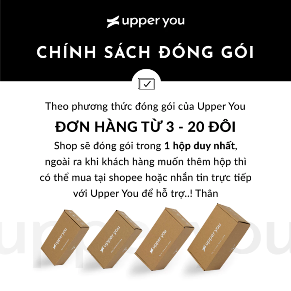 Tất Vớ Nữ Trơn Cổ Cao 30Cm UPPER YOU Cotton Tự Nhiên Êm Ái Dày Dặn Thoáng Khí Khử Mùi - BSF5001 - Hình ảnh 9
